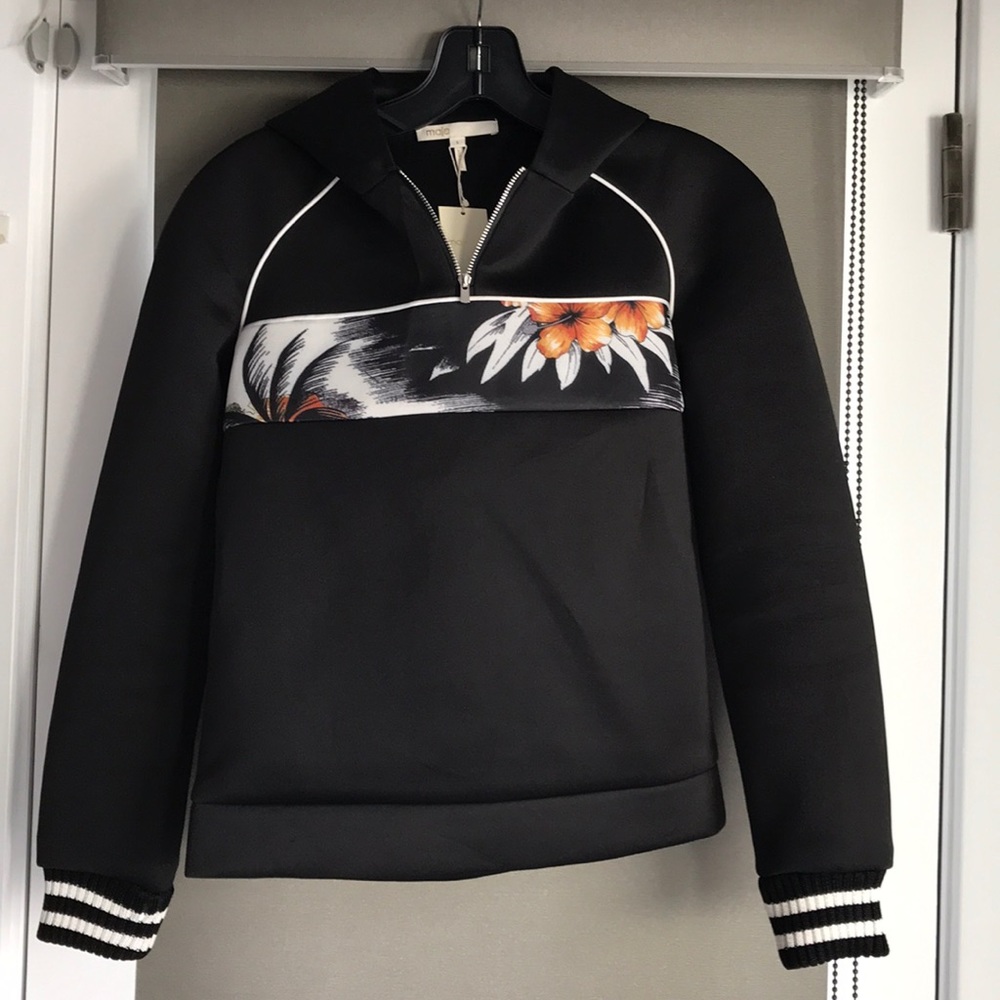 - Maje neoprene palm 🌅 hoodie, 1